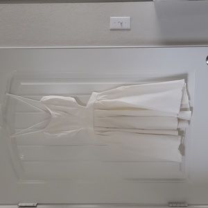 White mini dress